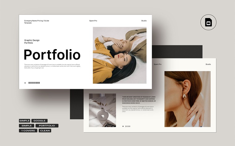 Simple Portfolio Presentation Template.