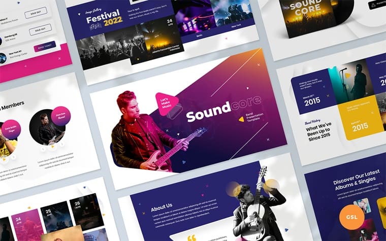 Soundcore - Presentation Google Slides Template.