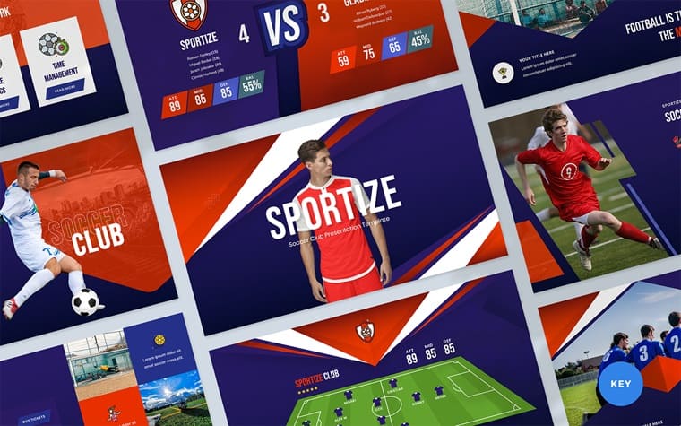 Sportize - Presentation Keynote Template.