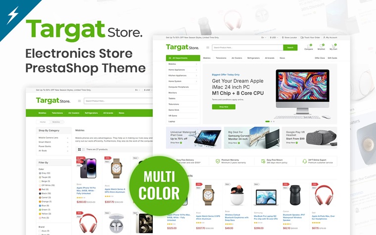 Targat - PrestaShop Theme.