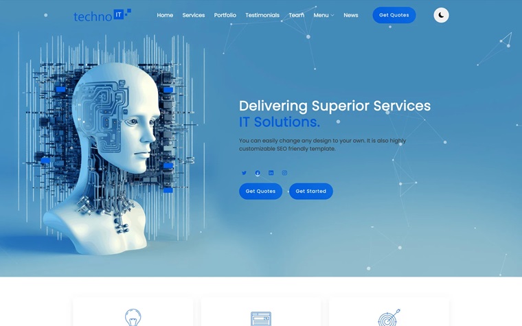 Technoit - Website Template.