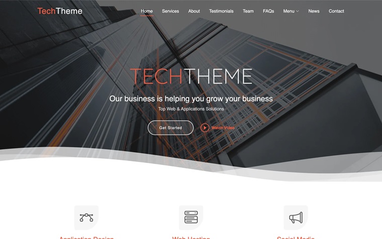 TechTheme - Responsive Website Template.