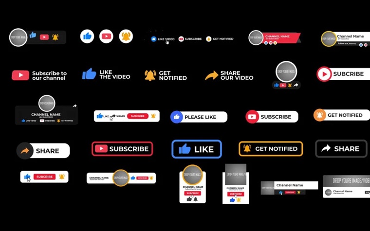 YouTube Subscribe Elements - Final Cut Pro Template.