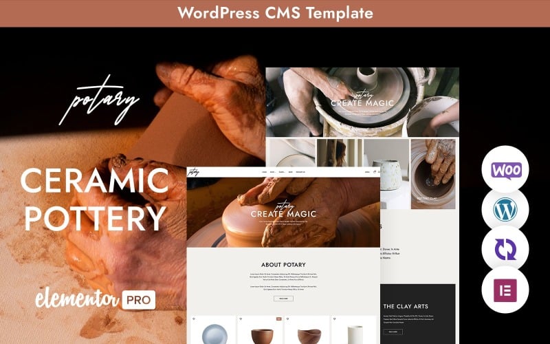 Potary - Ceramic And Pottery Multipurpose Responsive WordPress Theme

