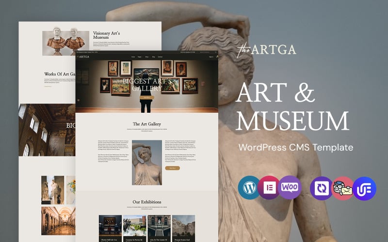 Theartga - Art Gallery And Museum WordPress Elementor Theme
