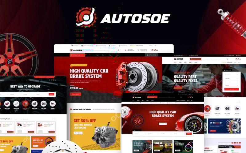 Autosoe Elementor - Auto Parts Prestashop Theme
