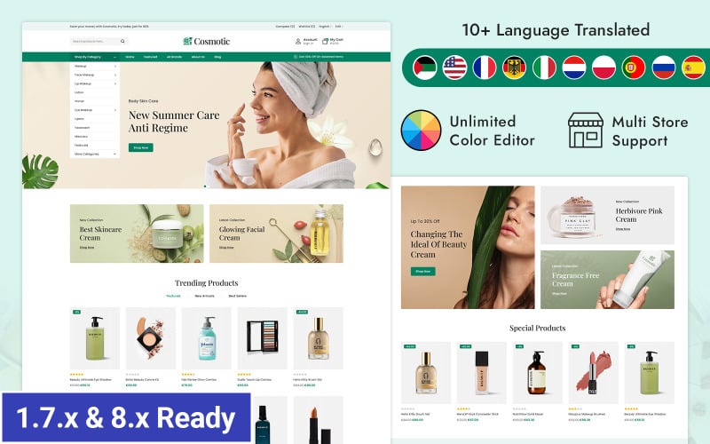 Cosmotic - Cosmetics & Beauty Care Prestashop Responsive Theme