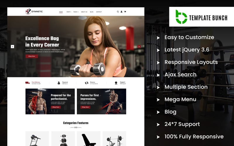 Gymnetic - Responsive Prestashop Theme for eCommerce
