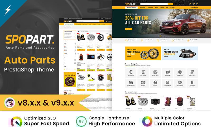 Spopart Auto Parts and Machine Tools PrestaShop Theme

