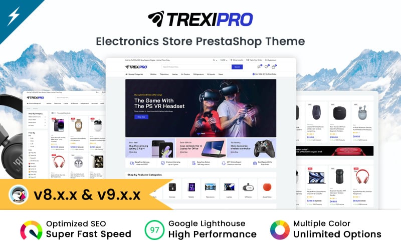 Trexipro - Electronics and Mega Store PrestaShop theme
