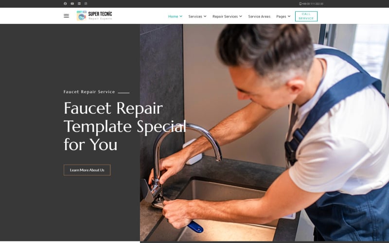 Jl SuperTecnic Household Appliances & Plumbing Handyman Services Joomla5 Free Template