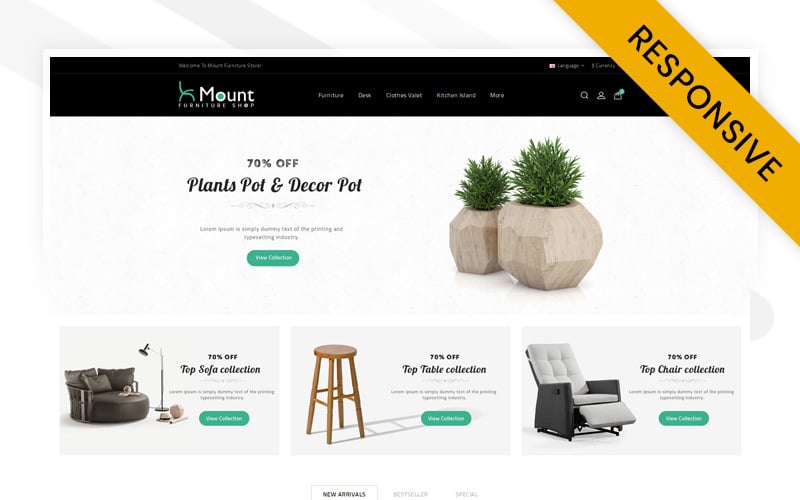 Mount – Furniture Responsive OpenCart Template