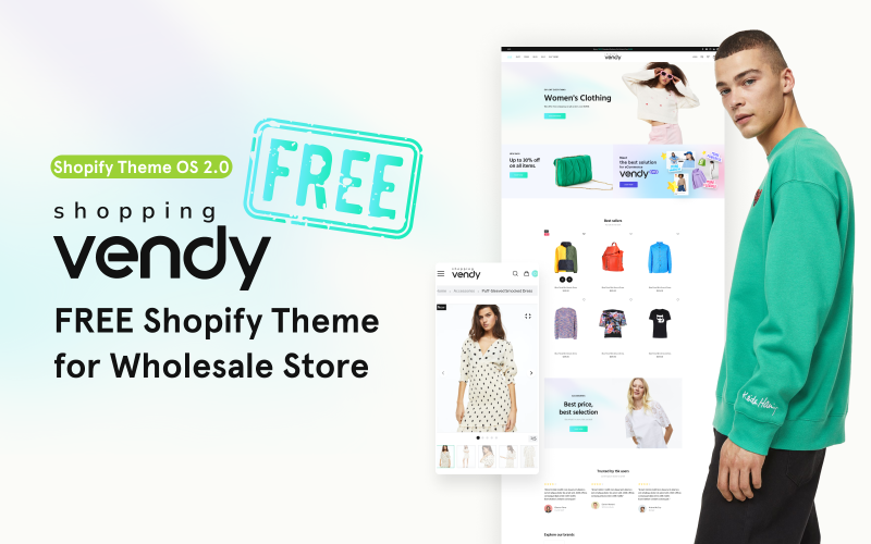 Vendy Shopping Store Free website Theme