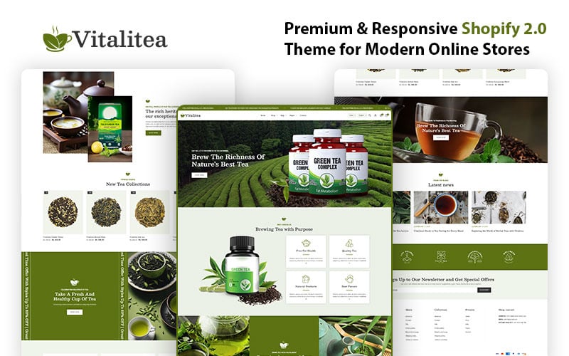 VitaliTea – The Perfect Shopify Theme for Tea Brands & Herbal Infusions
